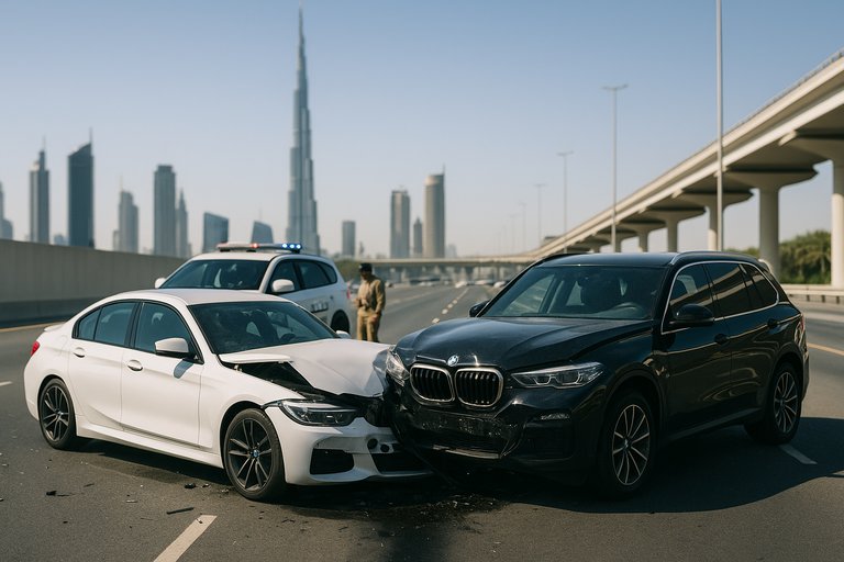 حادث مروري في دبي يكشف عن لغز 5.5 مليون درهم